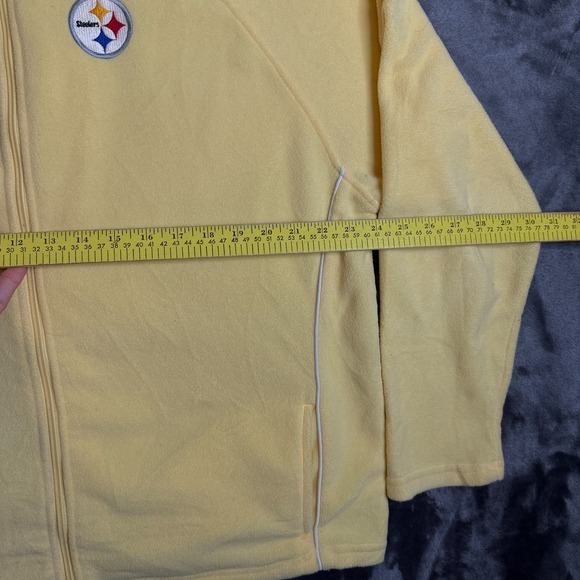 Vintage y2k NFL Pittsburgh Steelers Full Zip Long Sleeve 2X-Large Turtle Neck - Picture 5 of 8